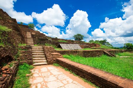 Sigiriya Lion Rock Fortress in Sri Lankaの写真素材
