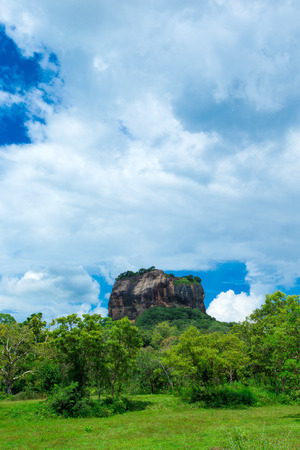 Sigiriya Lion Rock Fortress in Sri Lankaの写真素材