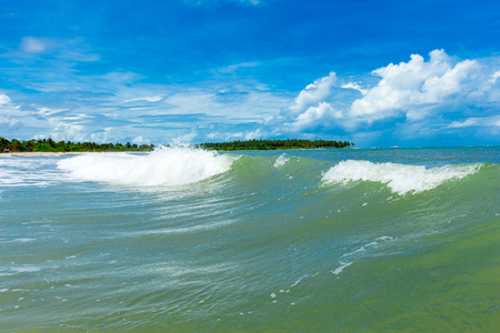 beautiful beach and tropical seaの写真素材