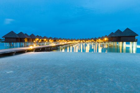 Beautiful sunset above the seaの写真素材