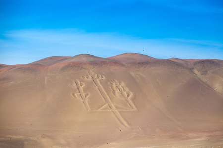 El Candelabro, Ballestas Islands, Peru, South Americaのeditorial素材
