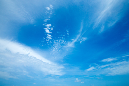 blue sky with cloudの写真素材