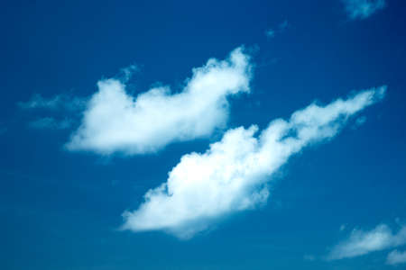 Blue sky with white cloudsの写真素材