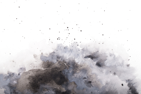abstract gray watercolor splash backgroundの写真素材