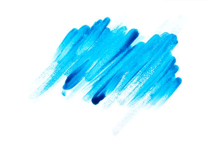 blue watercolor splash stroke background. by drawing