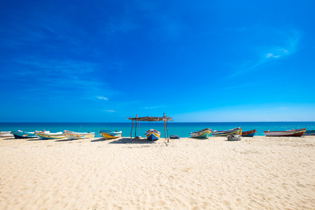SRI LANKA - Mach 23: Local fishermen pull a fishing net from Indian Ocean on Mach 23, 2017 in Kosgoda, Sri Lanka. Fishing in Sri Lanka is the way they earn their living.のeditorial素材