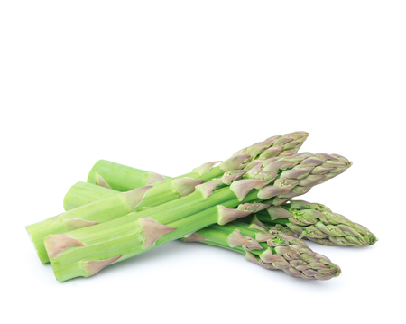 Asparagus on the white backgroundの写真素材