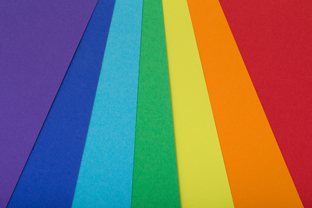 Multicolor background from a cardboard of different colorsの写真素材