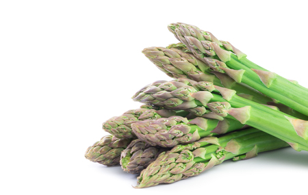 Asparagus on the white backgroundの写真素材