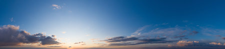 Beautiful cloud in the sunrise sky background. Sky banners background. Natural background of the...