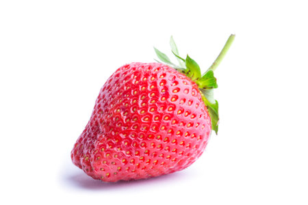 Strawberry isolated on white background. Clipping Pathの写真素材