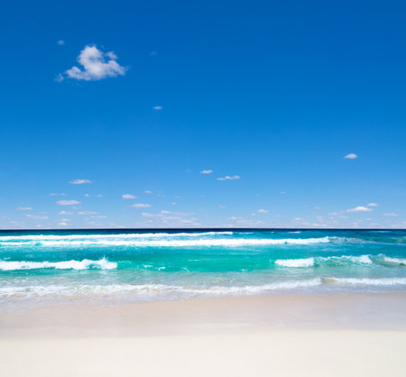 beach and tropical sea. nature backgroundの写真素材