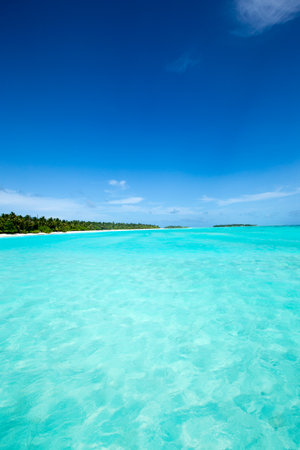 beautiful beach and tropical seaの写真素材