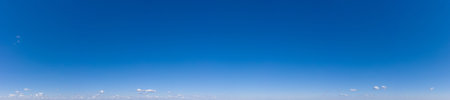 Blue Sky background with tiny Clouds. panorama backgroundの写真素材