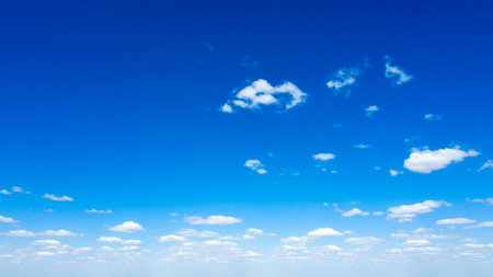 Blue sky with white clouds.の写真素材