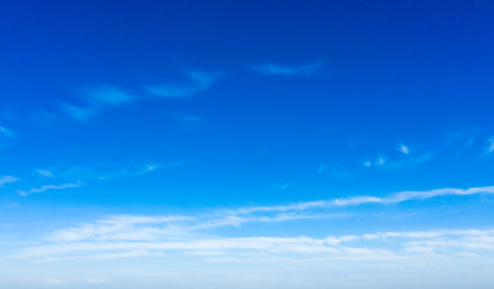 Blue sky with white clouds.の写真素材