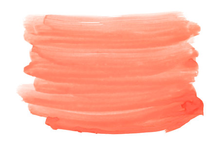 Abstract red watercolor on white backgroundの写真素材
