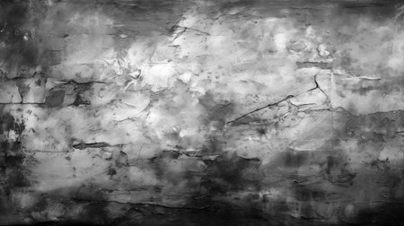 Empty gray concrete wall. Gray concrete wall as background. Abstract design with textured black stone wall backgroundの素材