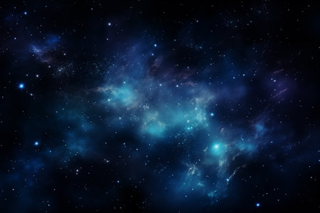 Abstract space background. Space dark background with fragment of our galaxyの素材