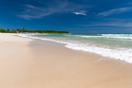 beautiful beach and tropical seaの写真素材