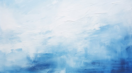 Closeup of abstract rough blue and white art painting textureの素材