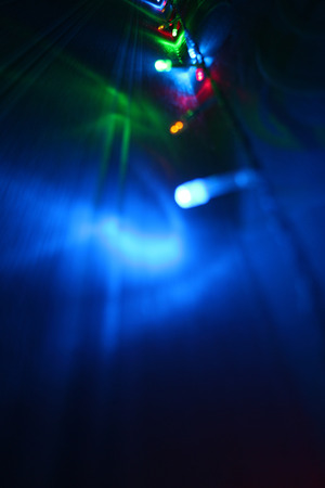 Lights of the New Year's Garlandの写真素材