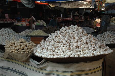 KARACHI/PAKISTAN_   Vegetable shopping center in Karachi 6 Nov. 2012       のeditorial素材