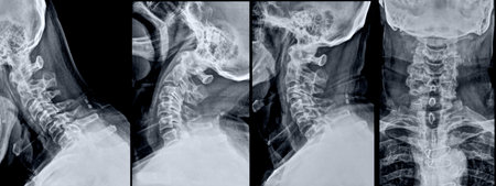 lateral head and neck x-rayの写真素材