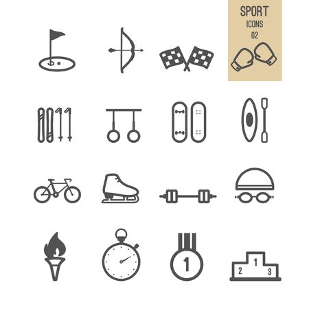 Sport icons. Vector illustration.のイラスト素材