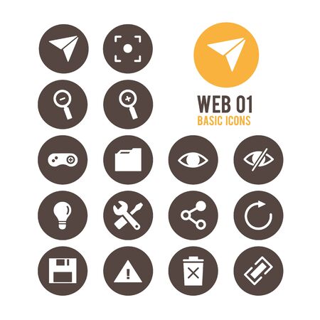 Web icons. Vector Illustration.のイラスト素材