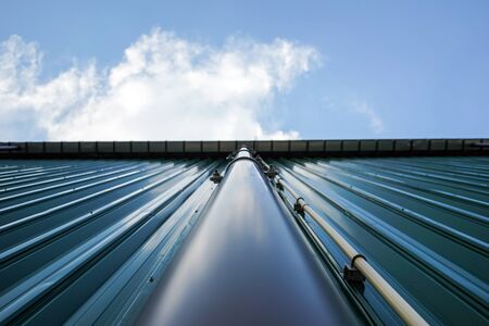 Drainage pipe from the skyの写真素材