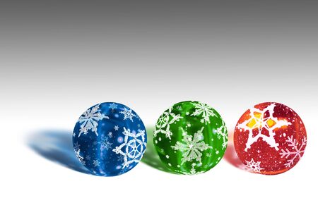 Background with Christmas Ballsの写真素材