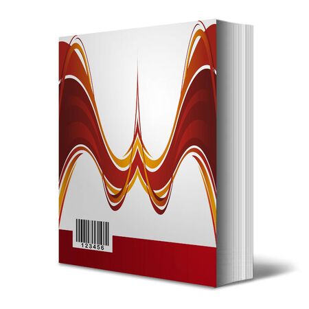 3d render Book on white backgroundの写真素材