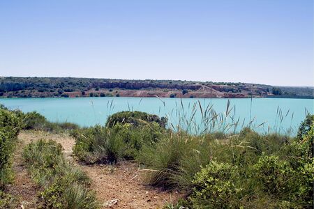 Natural Park of Las Lagunas de Ruidera in Castilla la Mancha - Spainの写真素材