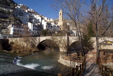 Alcala del Jucar in the provence of Albacete - Spainの写真素材