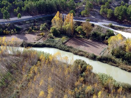 Alcala del Jucar in the provence of Albacete - Spainの写真素材
