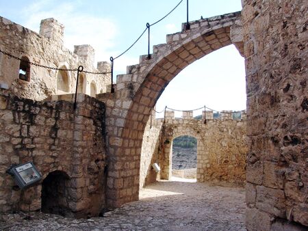 Alcala del Jucar in the provence of Albacete - Spainの写真素材