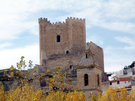 Alcala del Jucar in the provence of Albacete - Spainの写真素材