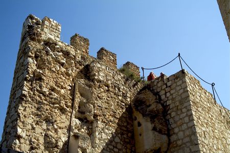 Alcala del Jucar in the provence of Albacete - Spainの写真素材