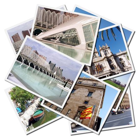 Postcards from the city of Valencia in Spainのeditorial素材