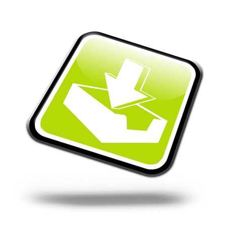 Illustration of a internet button on a white backgroundの写真素材