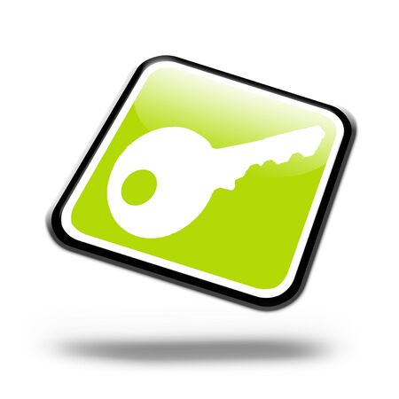 Illustration of a internet button on a white backgroundの写真素材