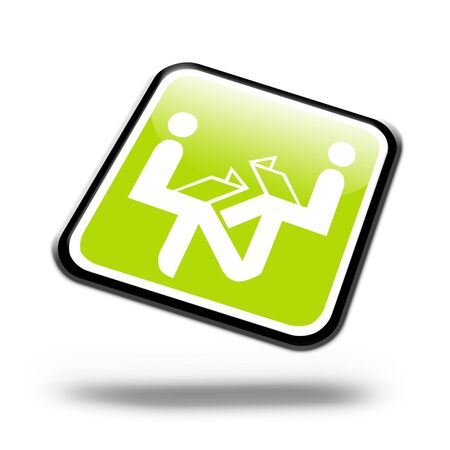 Illustration of a internet button on a white backgroundの写真素材