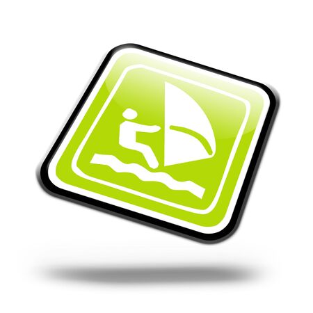 Illustration of a internet button on a white backgroundの写真素材