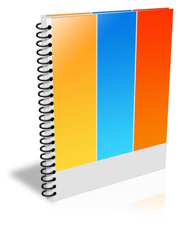 Illustration of  book on white backgroundの写真素材
