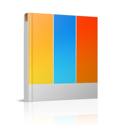 Illustration of  book on white backgroundの写真素材
