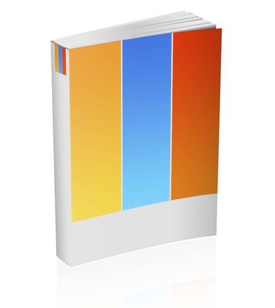 Illustration of  book on white backgroundの写真素材
