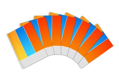 Illustration of  book on white backgroundの写真素材