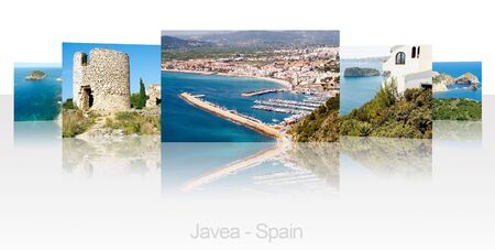 Collection of pictures of the city Javea in Spainの写真素材
