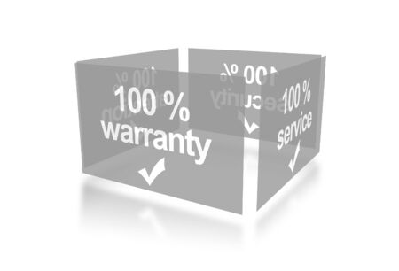 warranty, service, security, collection of stampsの写真素材